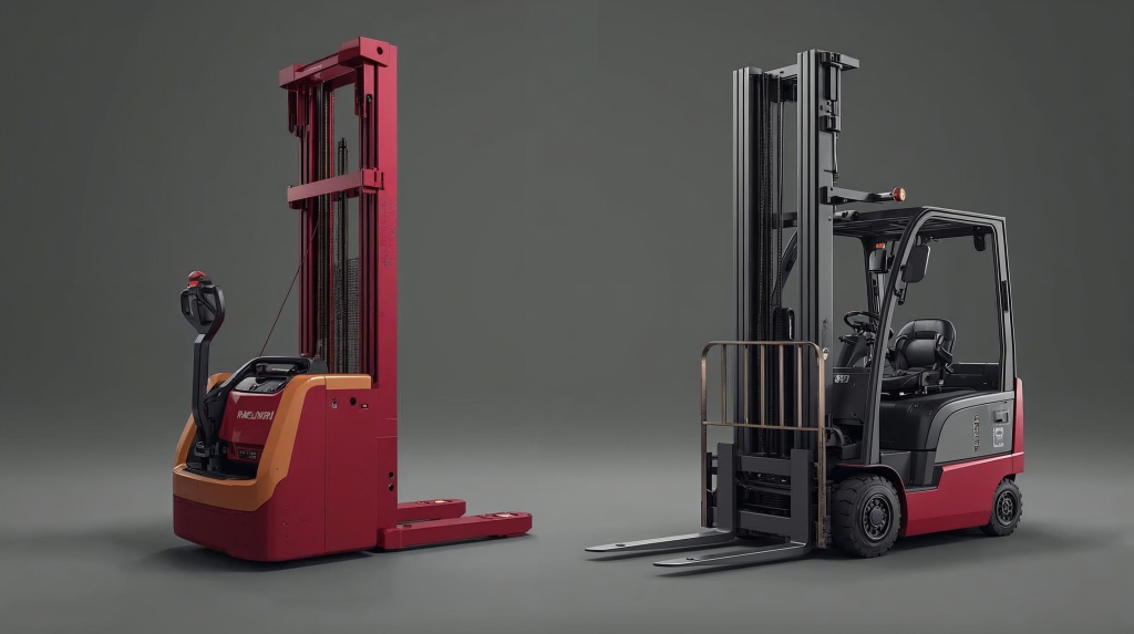 so sánh giữa xe nâng tây và xe nâng điện